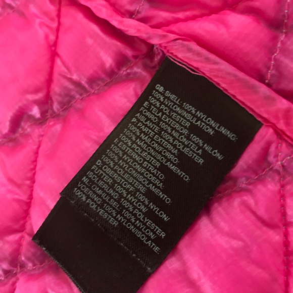 Pre-owned The North Face Thermoball puffer vest blue pink M - Picture 7 of 8